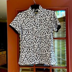Greg Norman  Women’s Animal Print Golf Shirt
